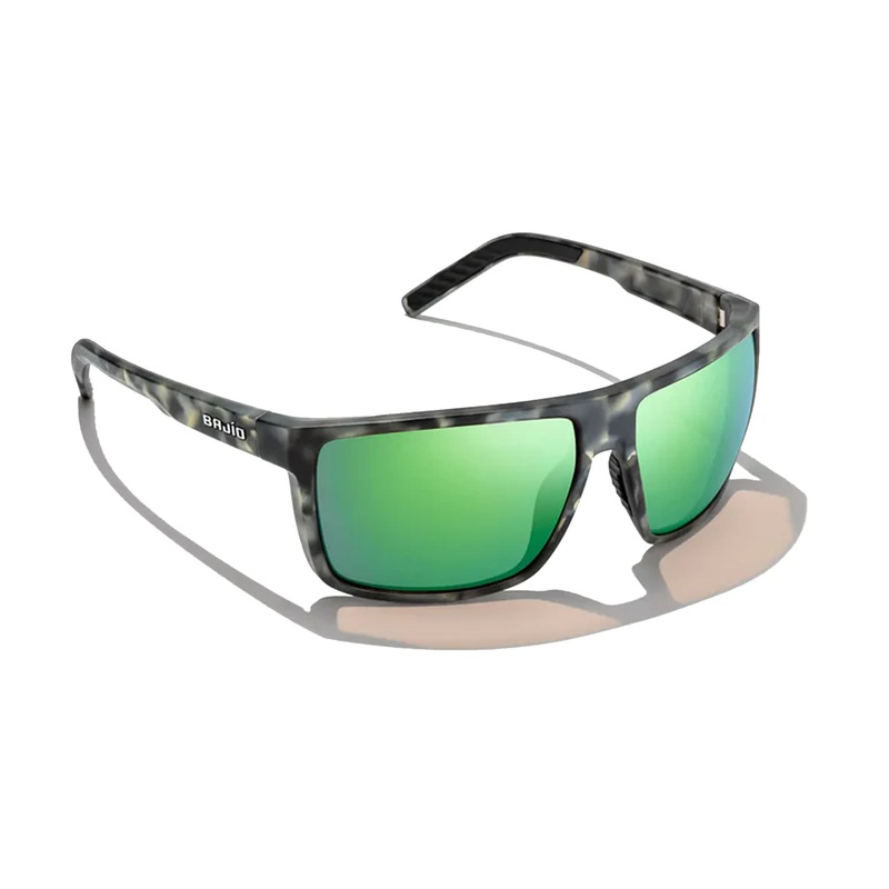 Bajio Toads Large Men’s Sunglasses – Grey Camo Matte/Green Mirror Polarized