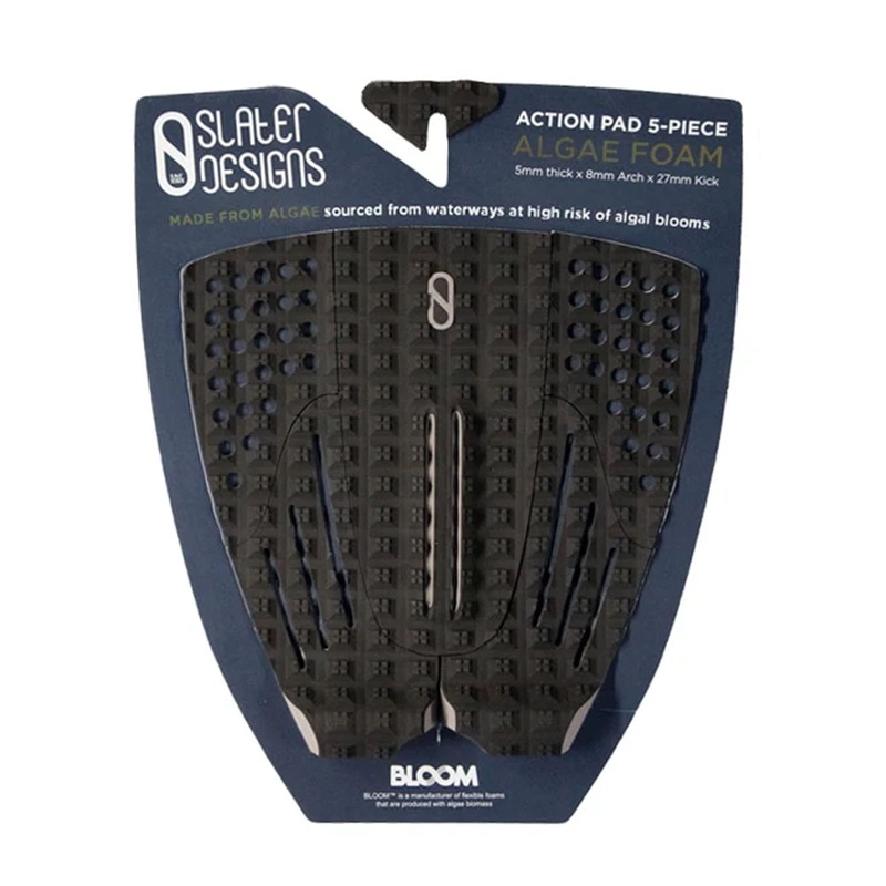 Firewire Slater Designs Action 5-Piece Arch Traction Pad – Black/Grey