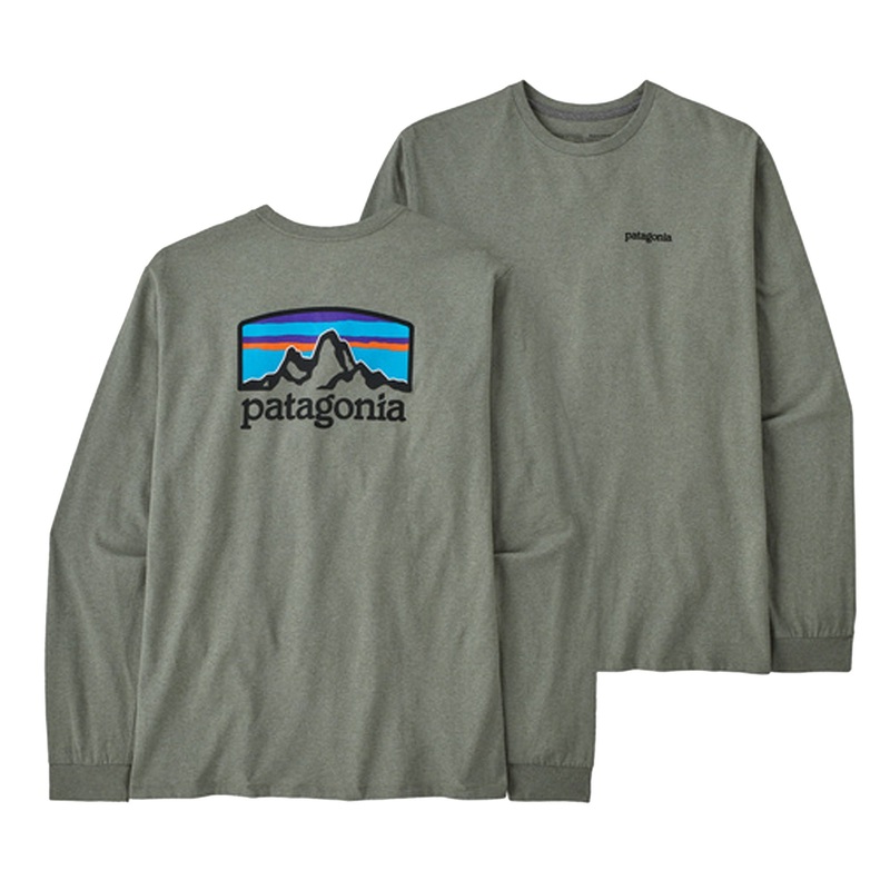 Patagonia Fitz Roy Horizons Responsibili-Tee Men’s L/S Shirt – Sleet Green