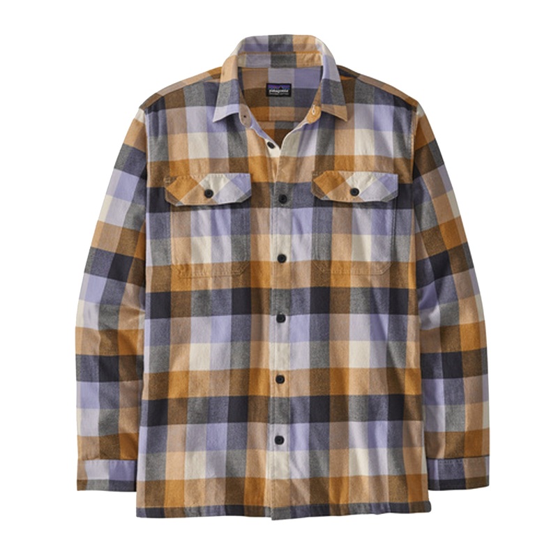 Patagonia Midweight Fjord Men’s L/S Flannel Shirt – Dried Mango