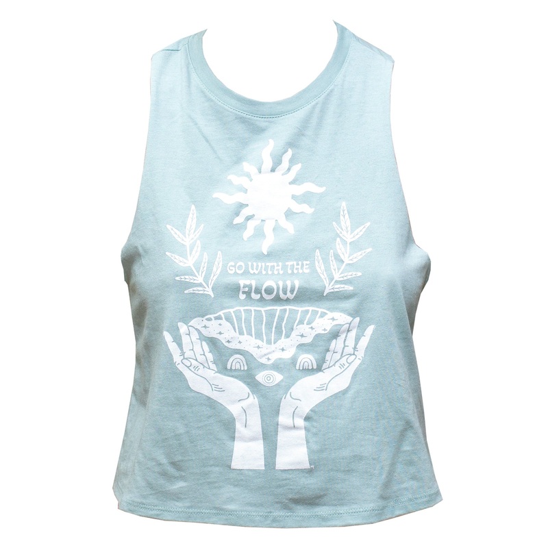 Surf Station Go With The Flow Women’s Tank Top – Dusty Blue