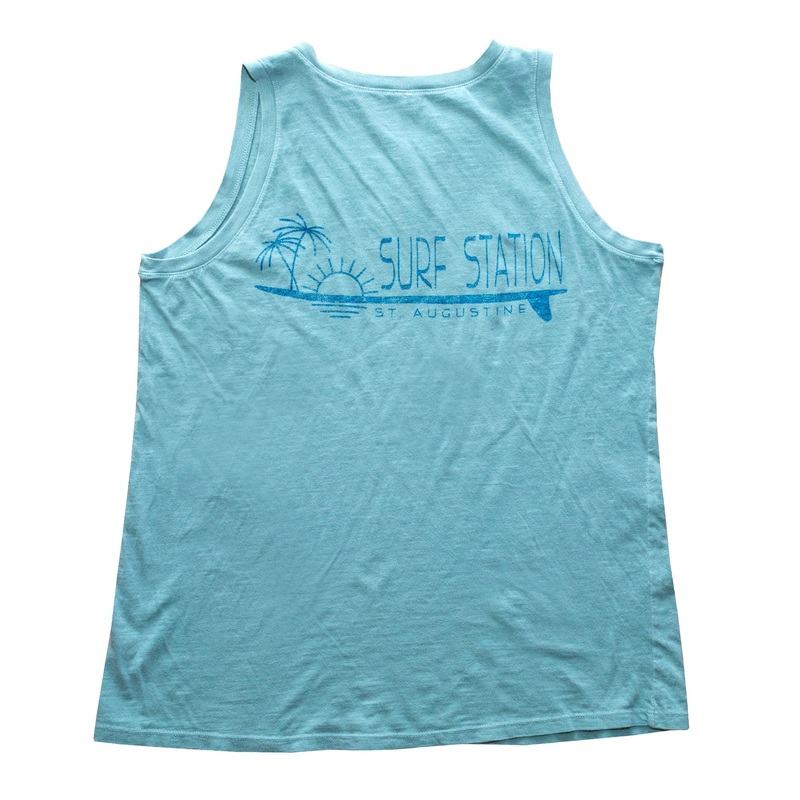 Surf Station Lady Logger Tank Top – Pale Jade