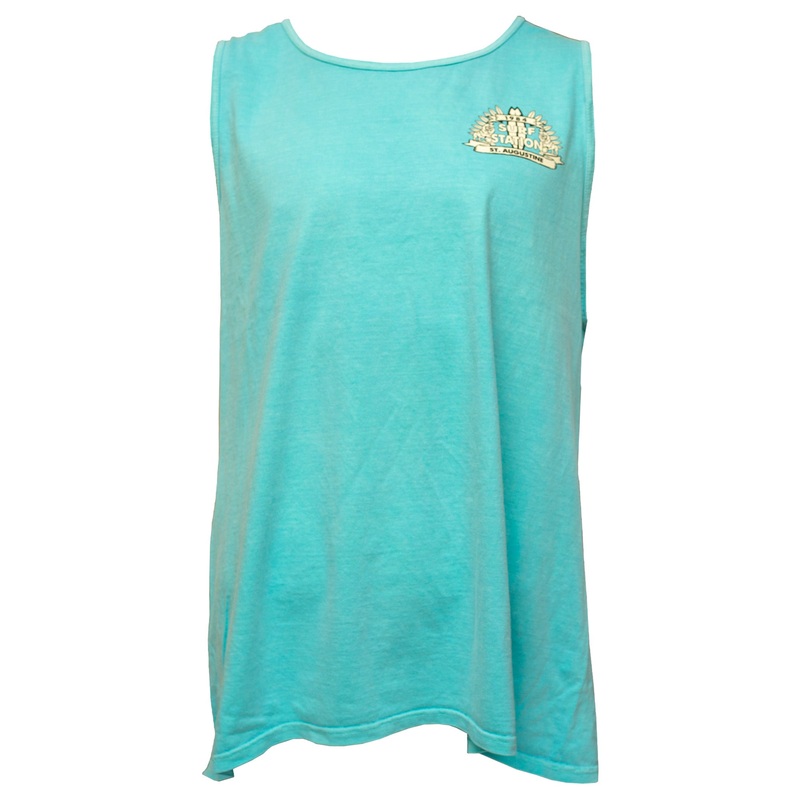 Surf Station Romanelli Lions Men’s Tank Top – Light Blue