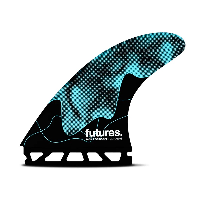 Futures Jack Robinson Honeycomb Tri Surfboard Fins – Large/Aqua