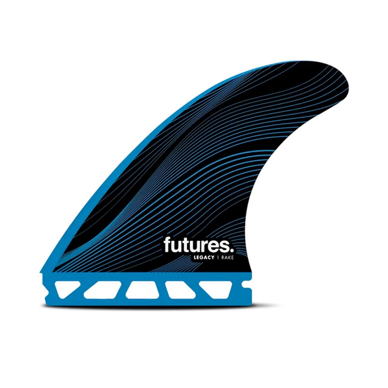 Futures R6 Honey Comb Legacy Series Tri Surfboard Fins – Medium/Blue