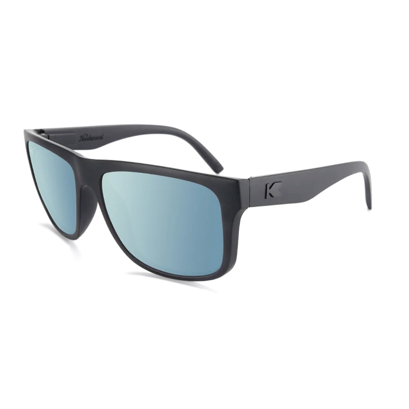 Knockaround Torrey Pines Men’s Sunglasses – Matte Black/Sky Blue Polarized