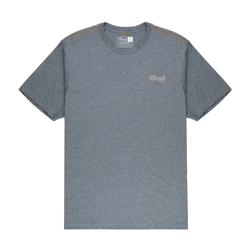 Marsh Wear Script Men’s S/S T-Shirt – Steel Heather