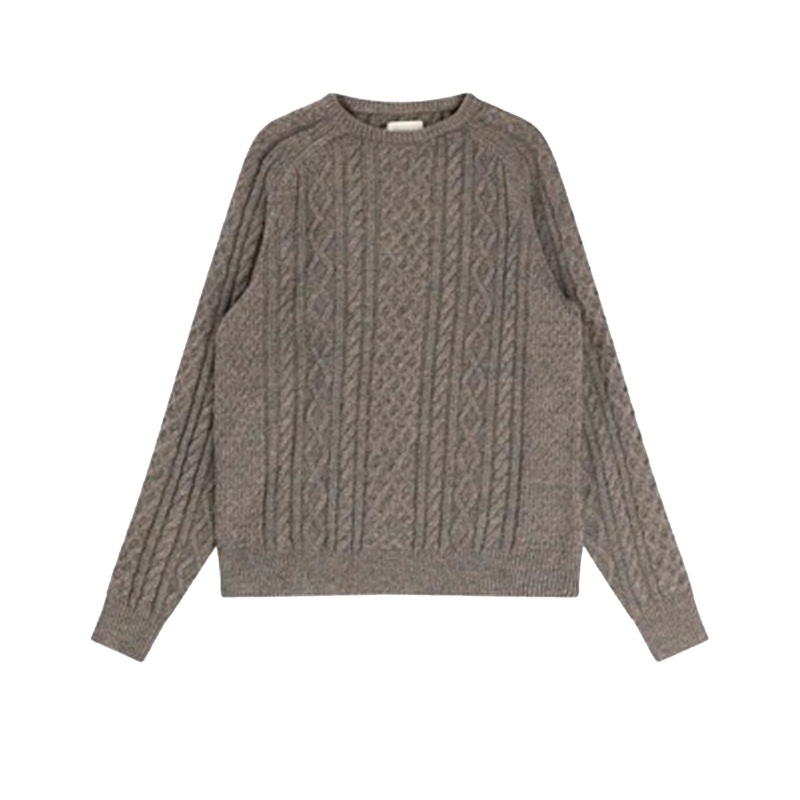Rhythm Mohair Fishermans Knit Men’s L/S Sweater – Black