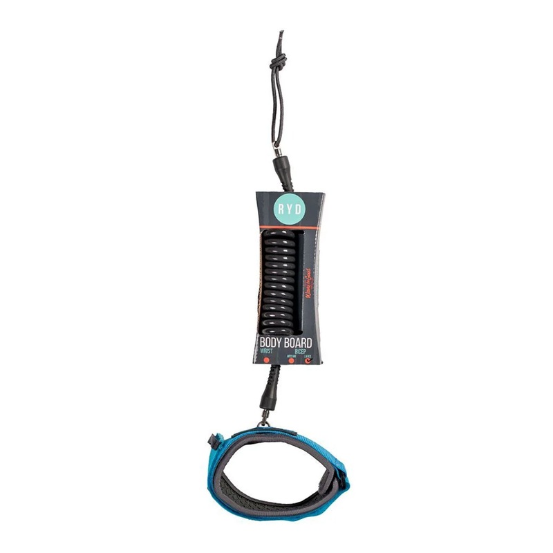 RYD 7mm Large Bicep Bodyboard Leash – Blue/Grey