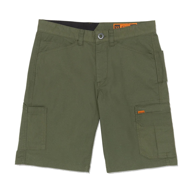 Volcom Workerwear Gage 21″ Men’s Walk Shorts – Squadron Green