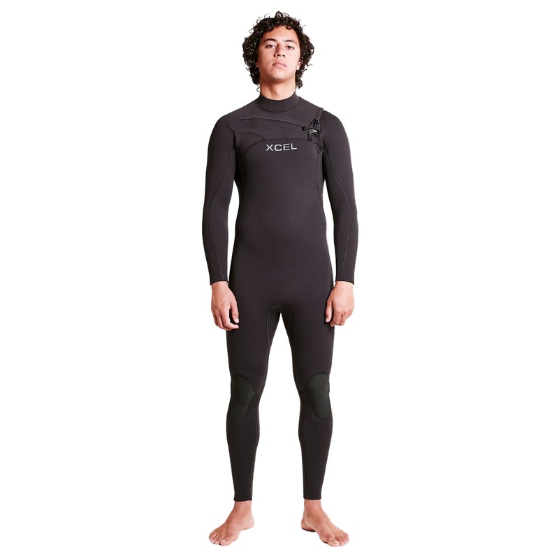 Xcel Comp+ 3/2mm Chest-Zip Men’s Fullsuit Wetsuit – Black