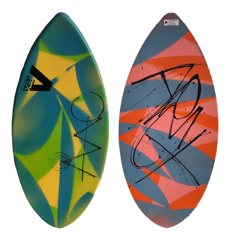 Apex AVAC 46″ Skimboard – Blue/Green/Yellow