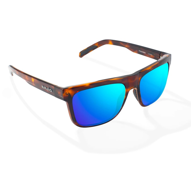 Bajio Hopedale Large Men’s Sunglasses – Dark Brown Tortoise Gloss/Blue Mirror Polarized