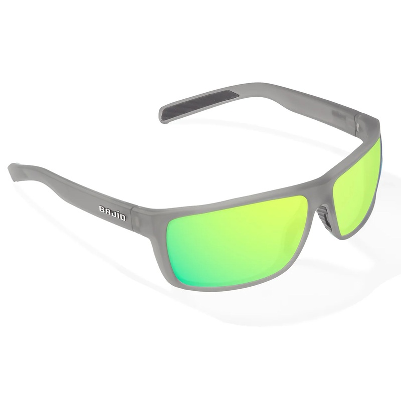 Bajio Sigs Medium Polarized Men’s Sunglasses – Dark Gray Glass Matte/Gree Mirror Polarized