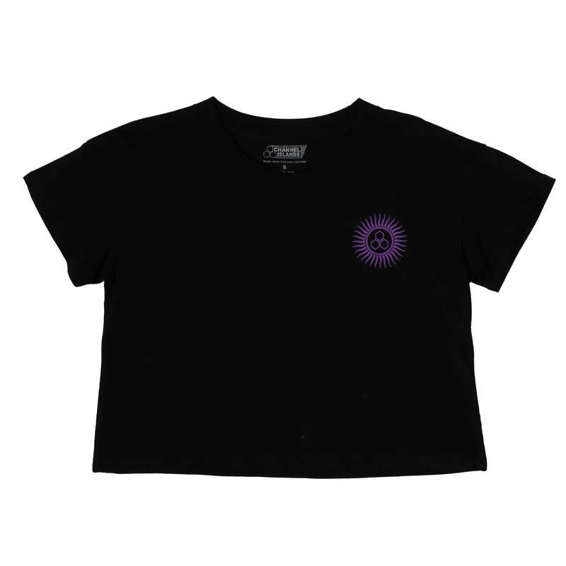 Channel Islands Eyes Women’s Crop S/S T-Shirt – Black