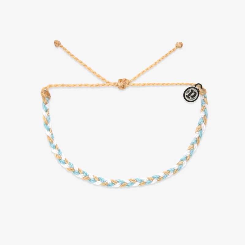 Pura Vida Charity Mini Braided Bracelet – Calm Shores