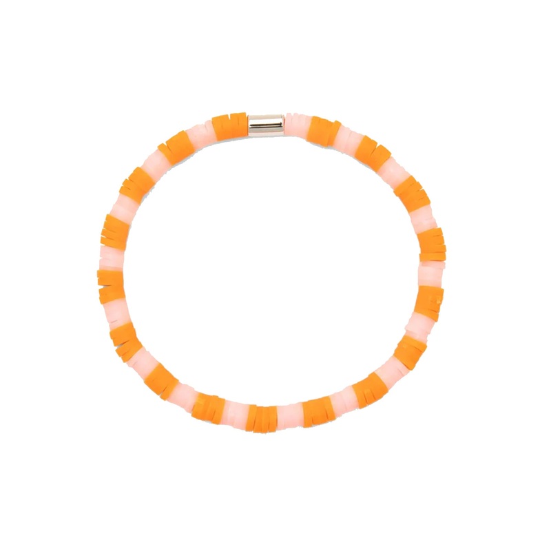Pura Vida Seascape Vinyl Disc Stretch Bracelet – Golden Poppy