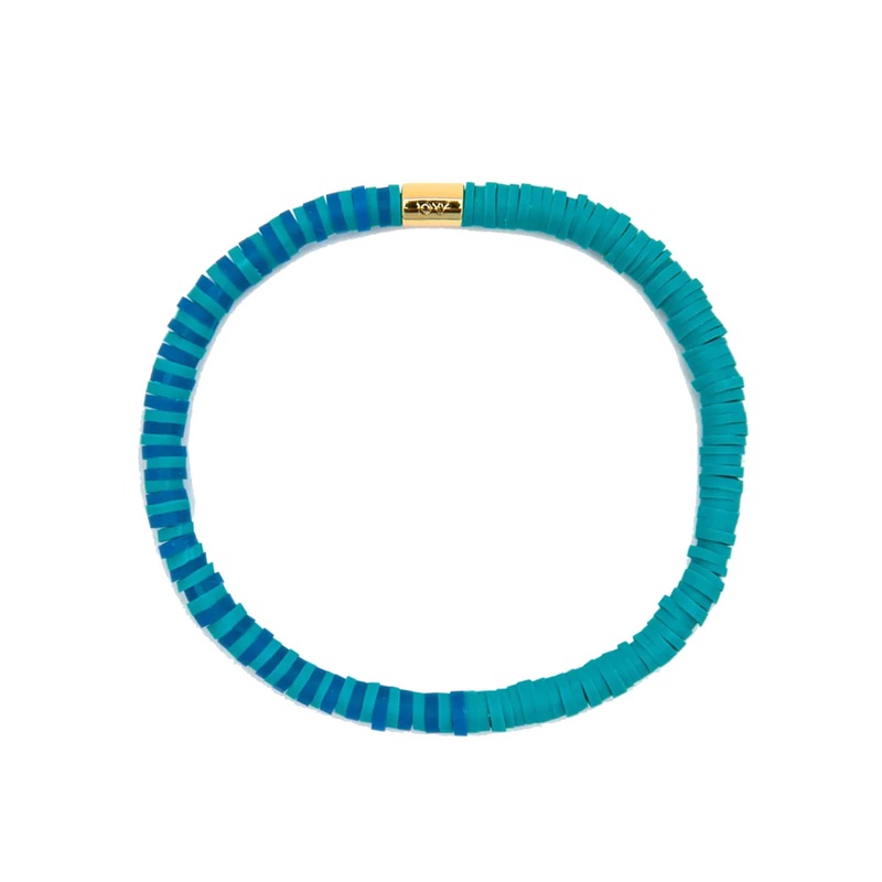 Pura Vida Seascape Vinyl Disc Stretch Bracelet – Lagoon