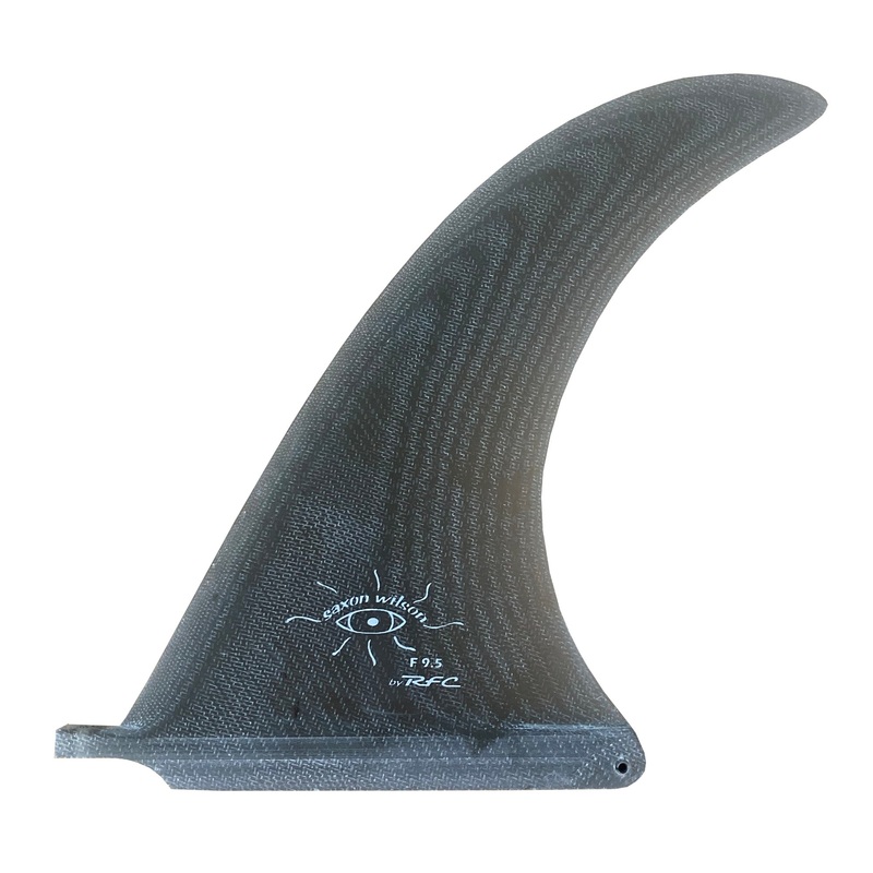 Rainbow Fin Co. Saxon Wilson Flex 9.5″ Longboard Fin – 9.5″/Smoke