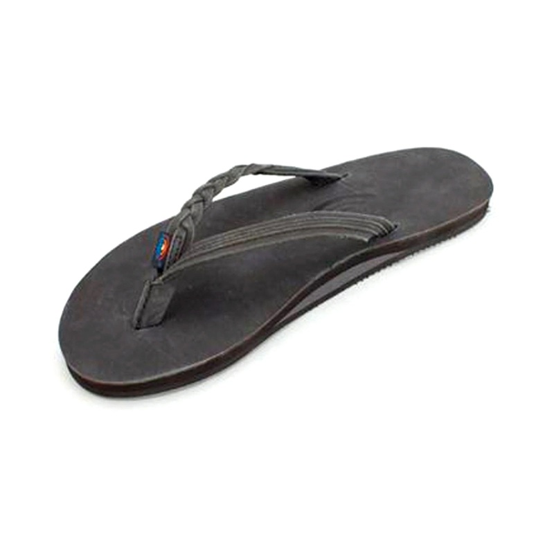 Rainbow Flirty Braidy Women’s Sandals – Black