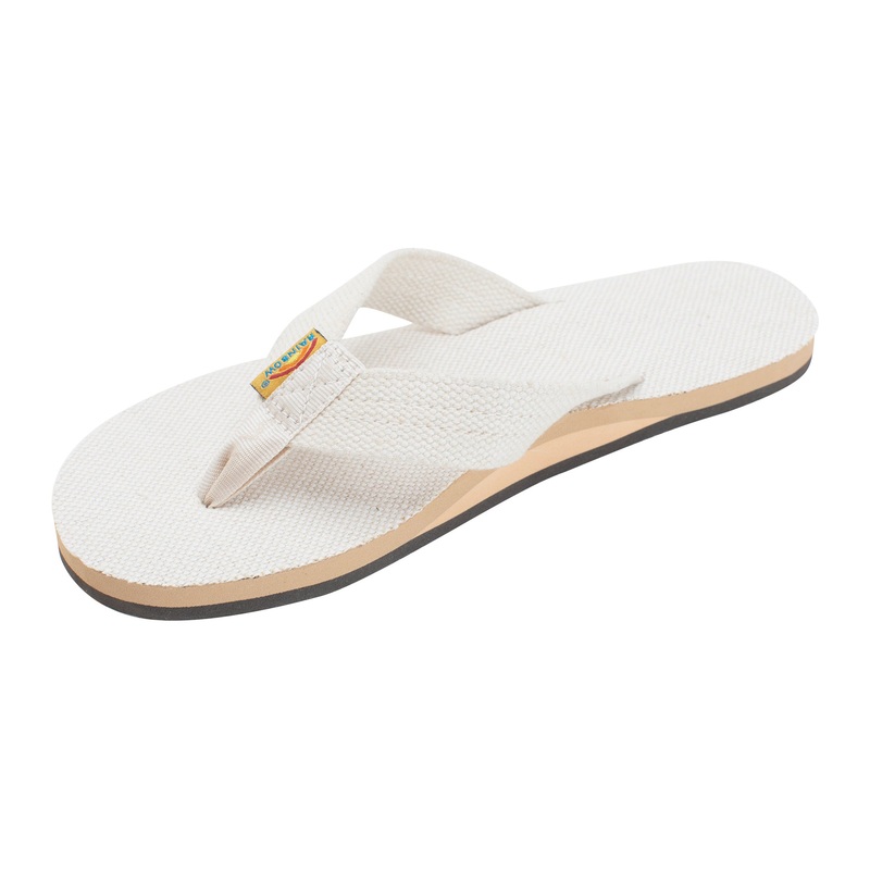 Rainbow Hemp Single Women’s Sandals – Natural