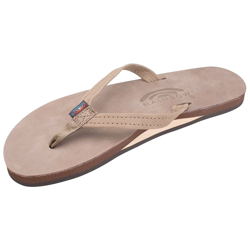 Rainbow Single Premier Leather Women’s Sandals – Dark Brown