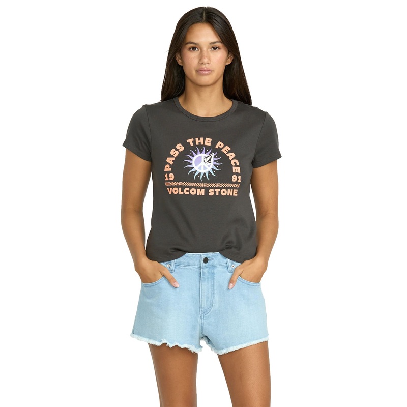 Volcom 1991 Stoned Demin Women’s Shorts – Blue Drift