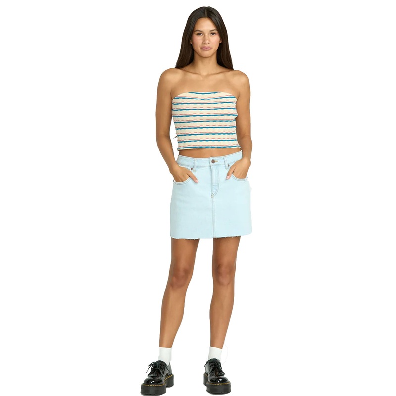 Volcom Dropping In Women’s Skirt – Cruzer Blue