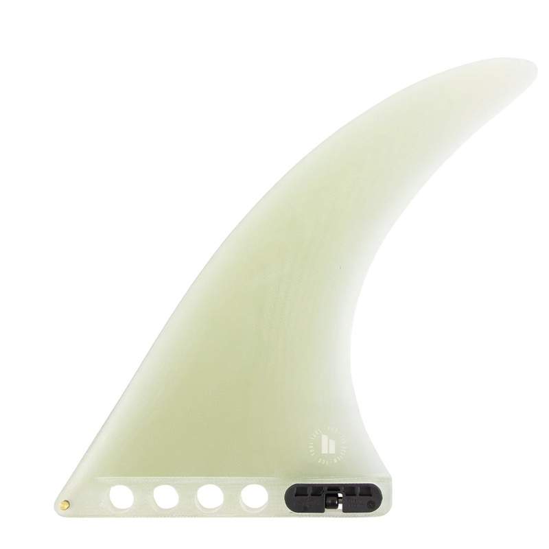 FCS II Flow 2 Performance Glass Longboard Surfboard Fin – 10.5″/Clear
