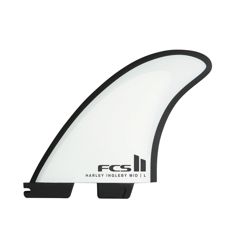 FCS II Harley Mid Tri-Quad Surfboard Fins – White/Black