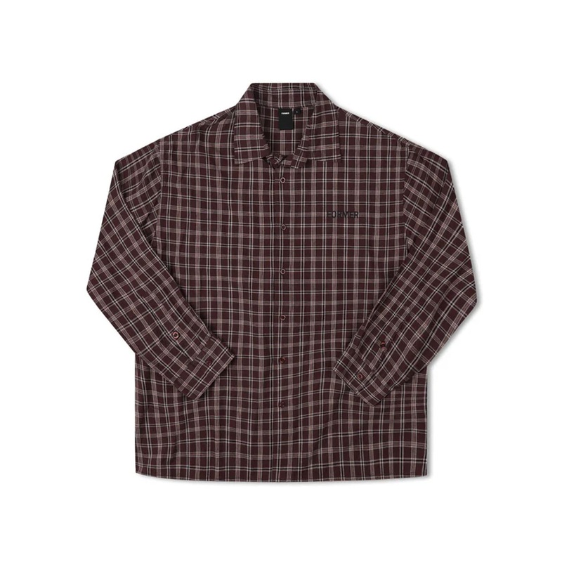 Former Vivian Check Men’s L/S Dress Shirt – Brown