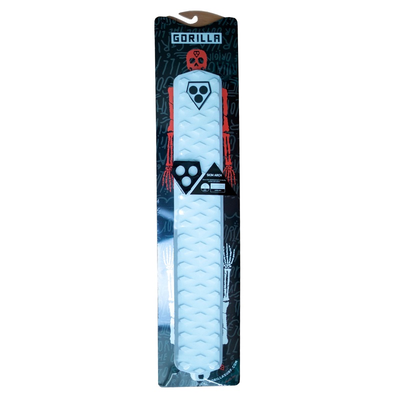 Gorilla Grip Skimboard Arch Traction Pad – White