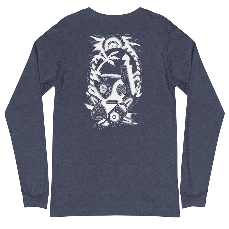Surf Station x Darby Moore Sailer Tat White Men’s L/S T-Shirt