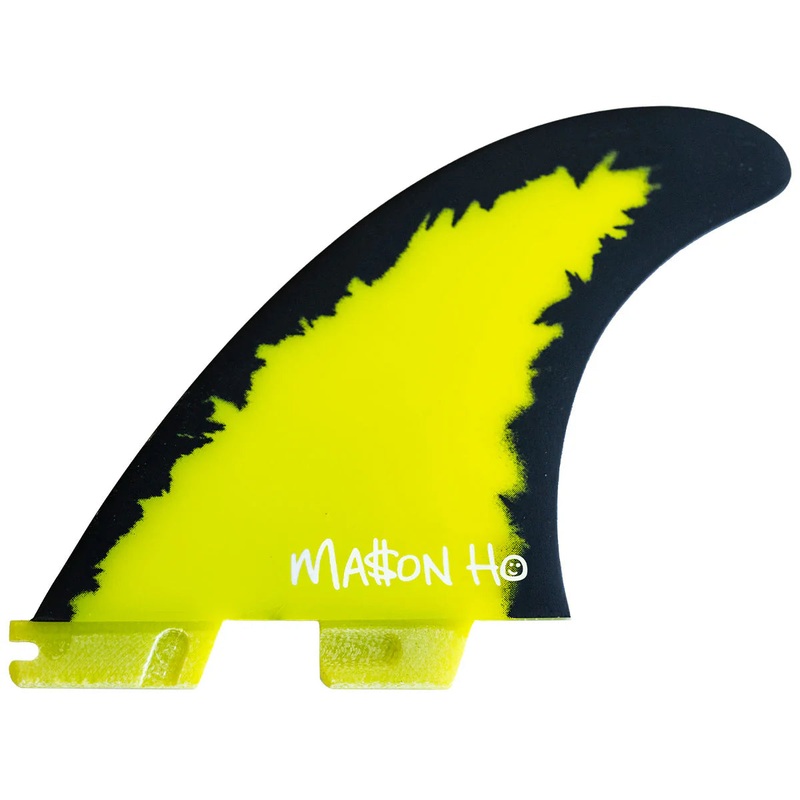 FCS II Mason Ho AirCore Medium Thruster Fin Set – Black/Neon