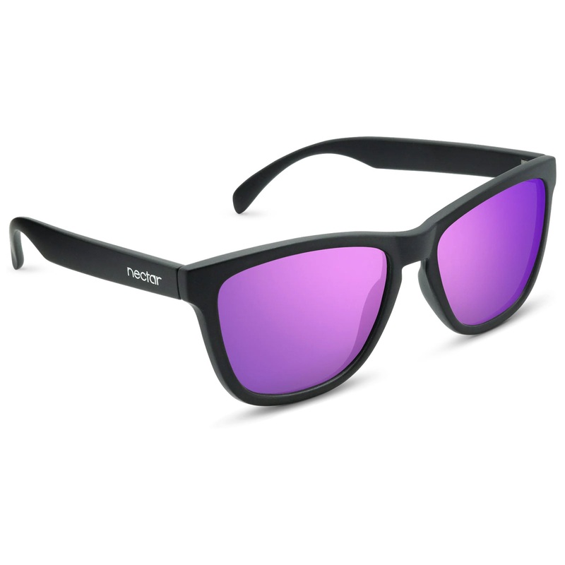 Nectar Chucktown Men’s Sunglasses – Black/Purple Polarized