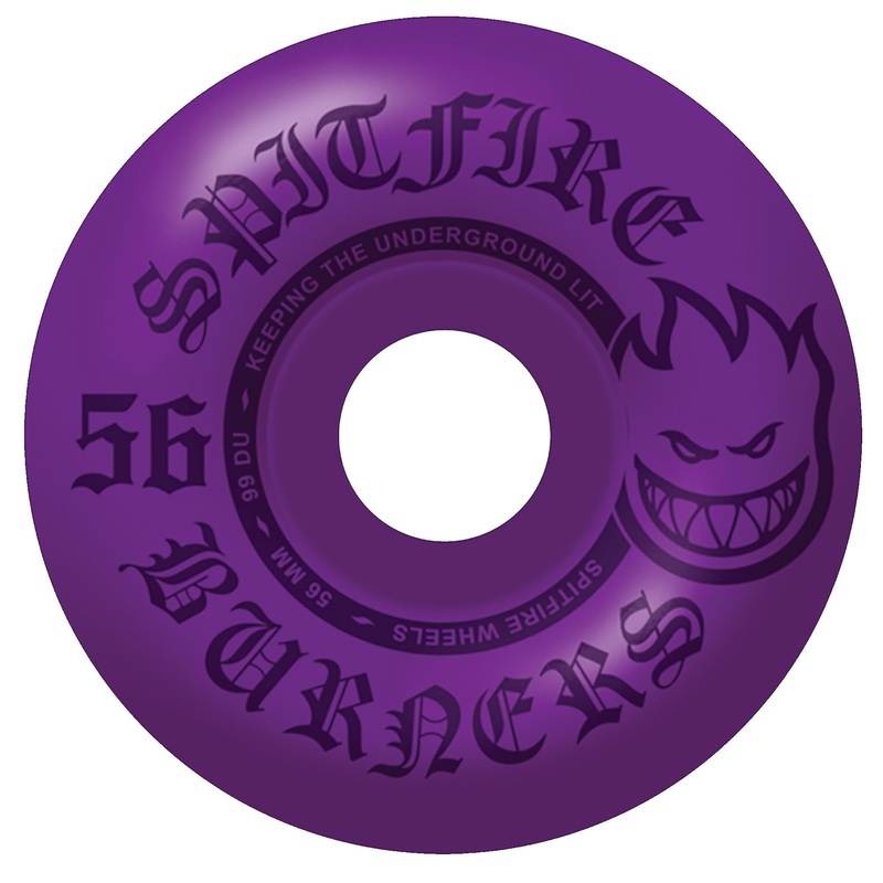Spitfire Burners 99A 56mm Skateboard Wheels – Purple