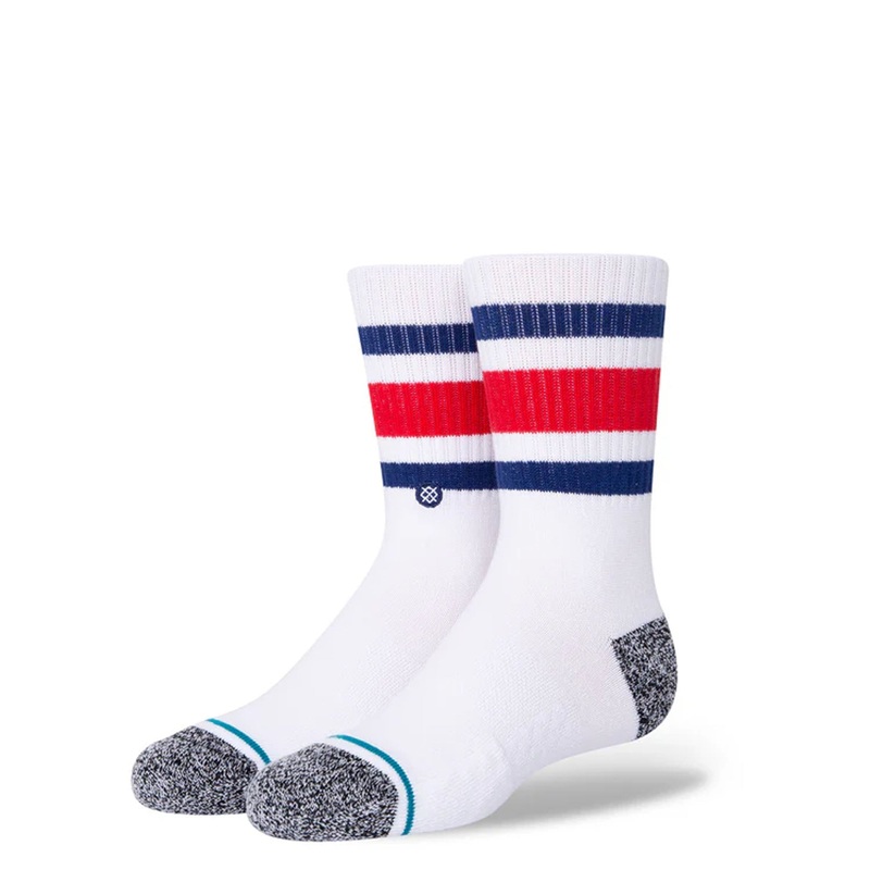 Stance Boyd Kid’s Crew Socks – White