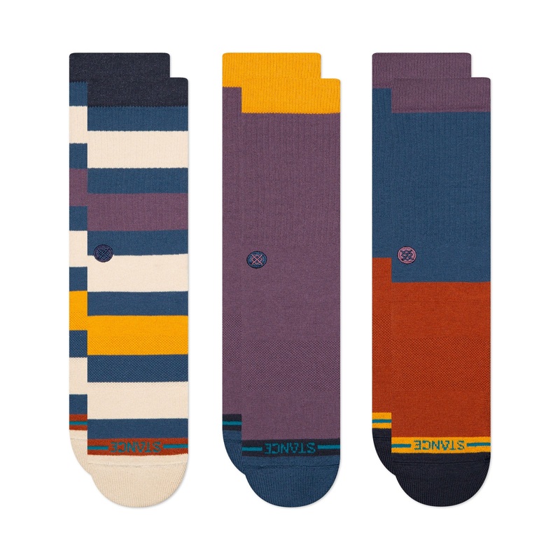 Stance Dexter 3-Pack Men’s Crew Socks – Dark Royal