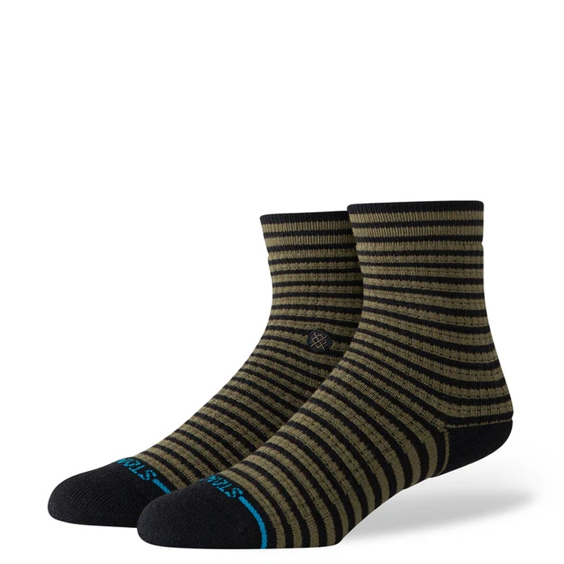 Stance Gregor Quarter Men’s Crew Socks – Army Green