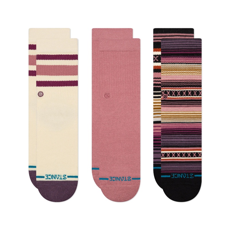 Stance Icon Mixed Youth Kid’s Crew Socks – Dusty Rose