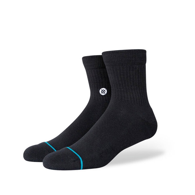 Stance Icon Quarter Men’s Mid Cushion Sock – Black