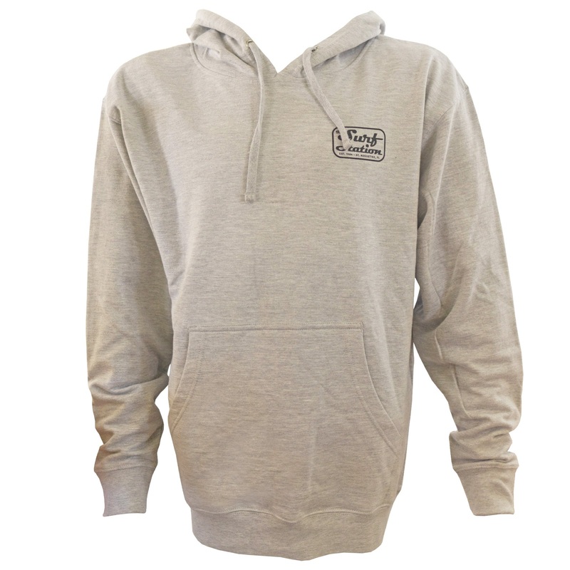 Surf Station Mechanic Logo Men’s L/S Hoodie – Heather Grey