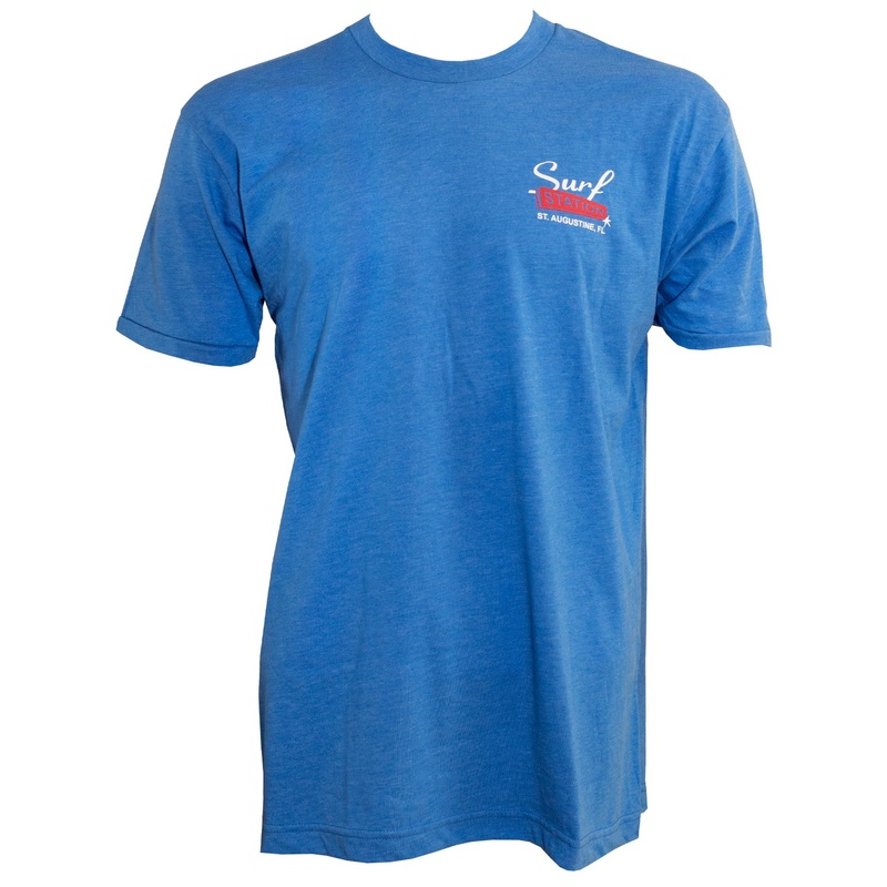 Surf Station Paisley Men’s S/S T-Shirt – Heather Lake Blue