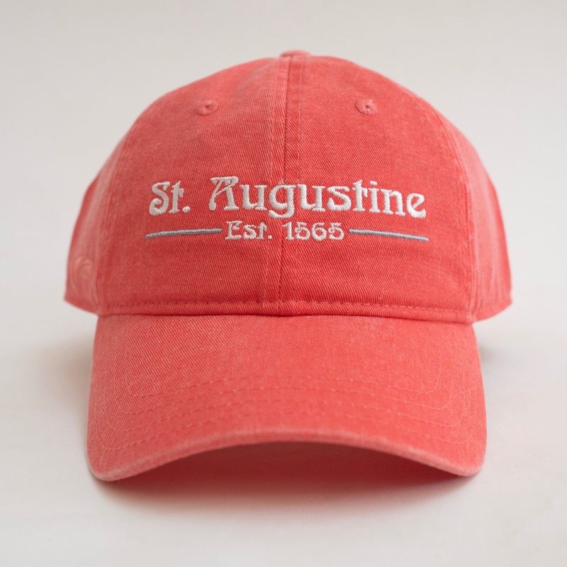 Surf Station St. Auggie Women’s Strap Buckle Hat – Coral