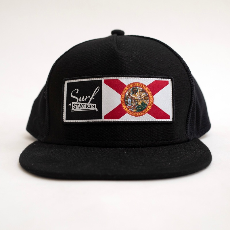 Surf Station X Florida Men’s Trucker Hat – Black