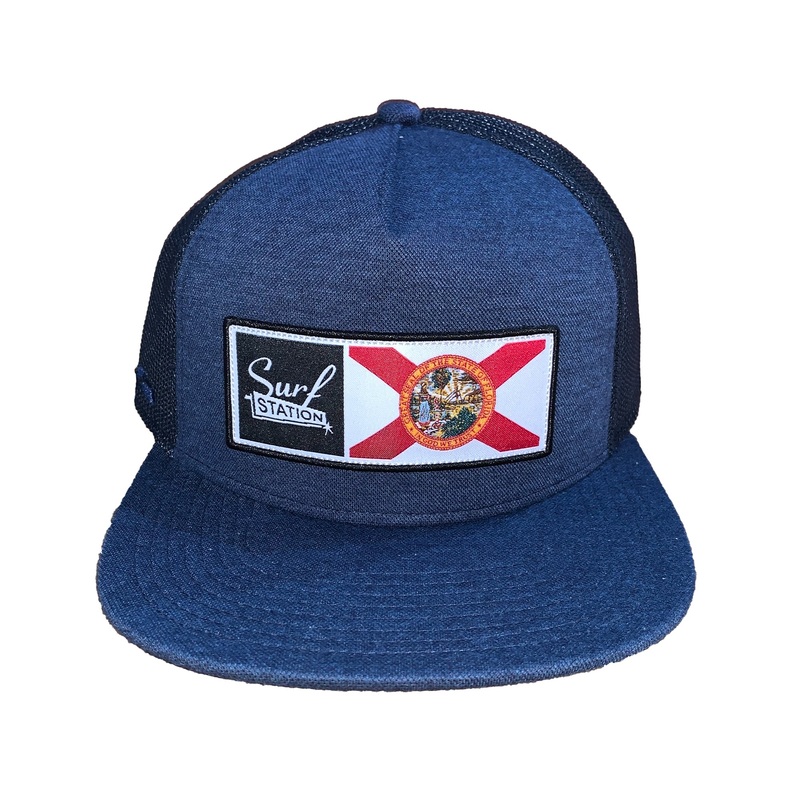 Surf Station X Florida Men’s Trucker Hat – Navy