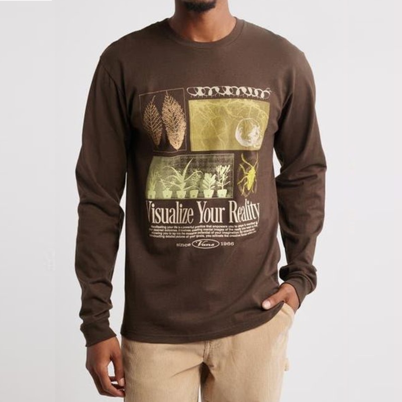 Vans Natural Thoughts Men’s L/S Shirt – Turkish Coffee