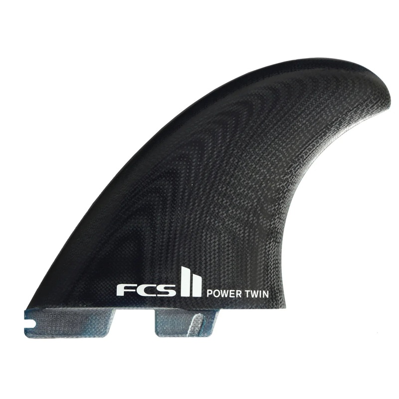 FCS II Power Stabilizer 2+1 Twin Surfboard Fins – Black