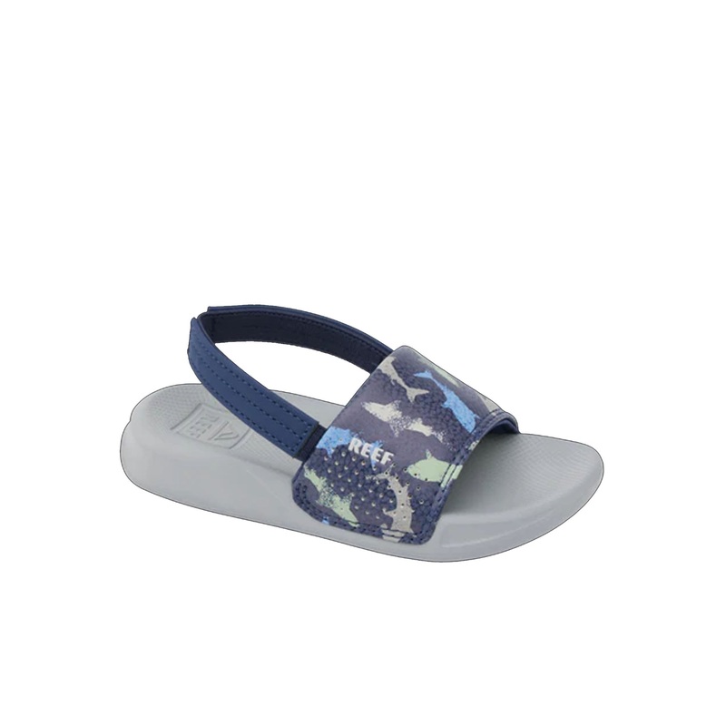 Reef Little Ones Slide Youth Boy’s Sandals – Navy Shark