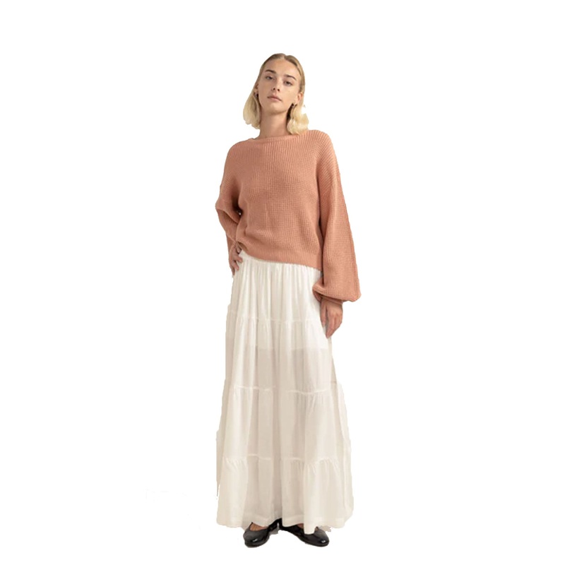 Rhythm Classic Knit Jumper Women’s L/S Sweater – Rose